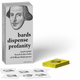 The box art and select cards for Bards Dispense Profanity.